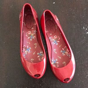 Vivienne Westwood Red Open Toed Flats